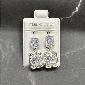 Elegant Sterling Silver Drop Earrings